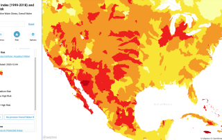 Third Partners Uses A Global Water Risk Visualization Map To Analyze Customer's Supply Chain And Site Data