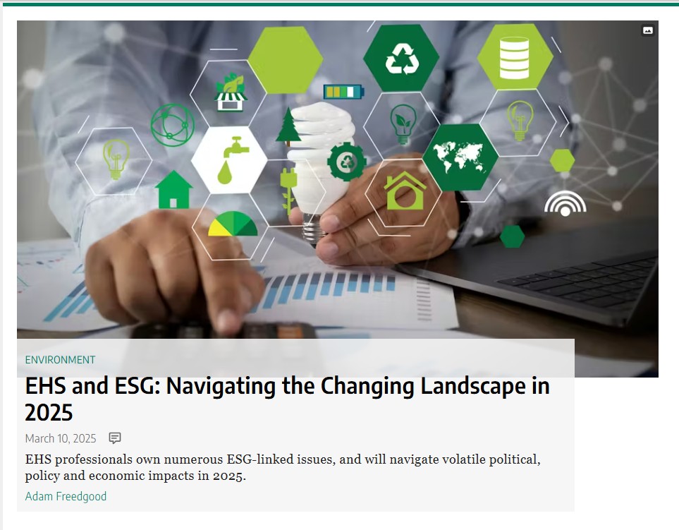 screenshot from the EHS article authored by Adam Freedgood